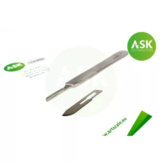   Art Scale Kit Scalpel stainless steel with 3pcs spare blades no.10 - modellező szike