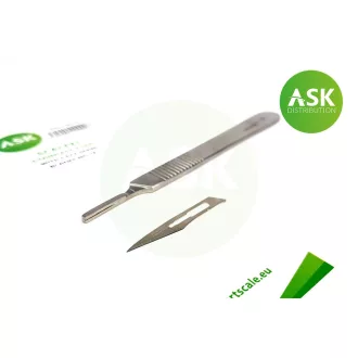   Art Scale Kit Scalpel stainless steel with 3pcs spare blades no.11 - modellező szike