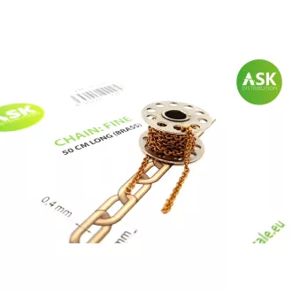 Art Scale Kit Chain: Fine - 50 cm long (brass) - rézlánc