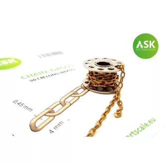 Art Scale Kit Chain: Gross - 50 cm long (brass) - rézlánc