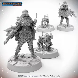   Archon Studio - Starfinder - ANDROID MECHANIC (with mechanic's drone) figura