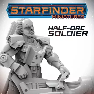 Archon Studio - Starfinder - HALF - ORC SOLDIER figura