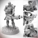 Archon Studio - Starfinder - HALF - ORC SOLDIER figura