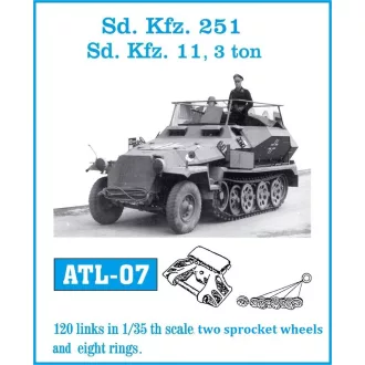 Friulmodel - SdKfz 251 Halftrack fém lánctalp