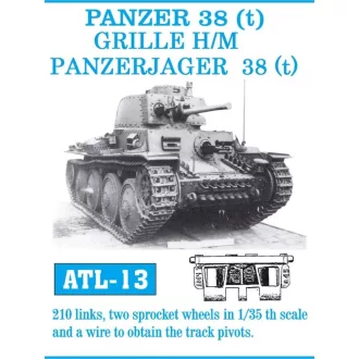 Friulmodel - Pz 38 (t) fém lánctalp