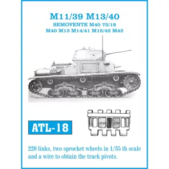 Friulmodel - M 13 / 40 fém lánctalp