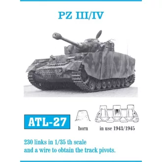 Friulmodel - Pzkmpfw III / IV fém lánctalp