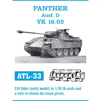Friulmodel - Panther Ausf. D fém lánctalp