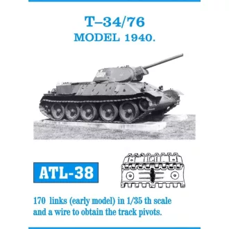 Friulmodel - T-34/76 fém lánctalp