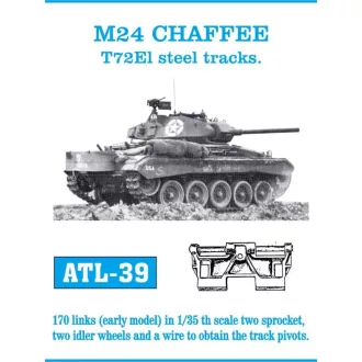 Friulmodel - M24 CHAFFEE fém lánctalp