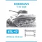 Friulmodel - Sherman T 51 Type fém lánctalp