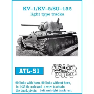 Friulmodel - KV-I/ KV-II. Light type track fém lánctalp
