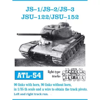 Friulmodel - JS-I + II + III/ JSU-122/152 fém lánctalp