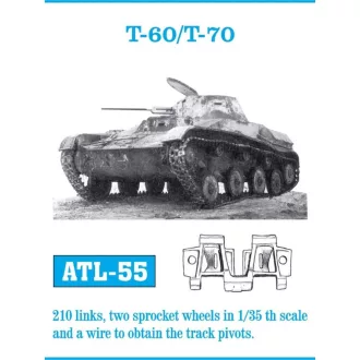 Friulmodel - T-60/ T-70 fém lánctalp