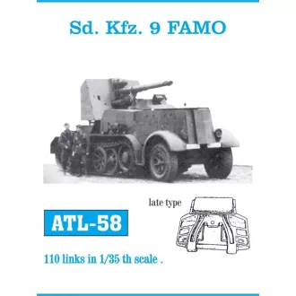 Friulmodel - Sd.Kfz.9 FAMO. late fém lánctalp