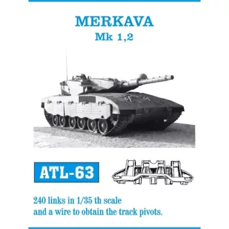 Friulmodel - Merkava Mk 1.2 fém lánctalp