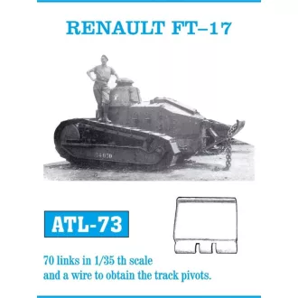 Friulmodel - Renault FT-17 fém lánctalp
