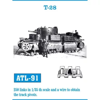 Friulmodel - T-28 fém lánctalp
