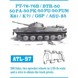 Friulmodel - PT-76/GSZP-55 BTR-50/BTR-50PU fém lánctalp