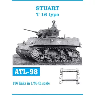   Friulmodel - Stuart T 16 Type Einzelkettenglieder fém lánctalp