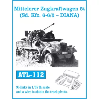   Friulmodel - Mitt. Zugkraftwagen 5t (Sd.Kfz.6-6/2-D.) fém lánctalp