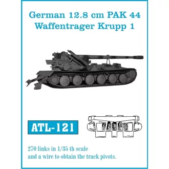  Friulmodel - German 12.8 cm PAK 44 Waffentrager Krupp 1 fém lánctalp