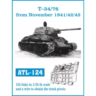 Friulmodel - T-34/76 from November 1941/42/43 fém lánctalp