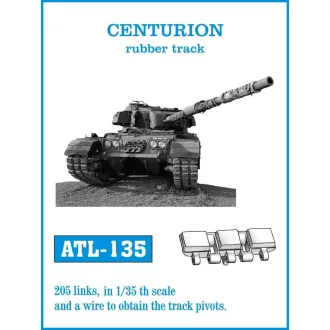 Friulmodel - CENTURION rubber track fém lánctalp