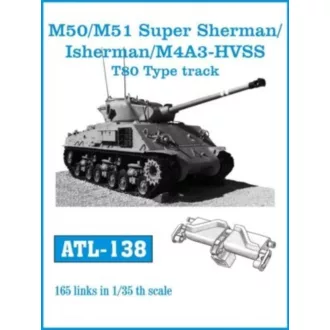   Friulmodel - M50/M51 Super Sherman/Isherman/M4A3-HVSS fém lánctalp