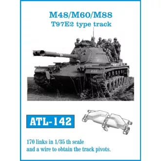 Friulmodel - M48/M60/M88 T97E2 type track fém lánctalp
