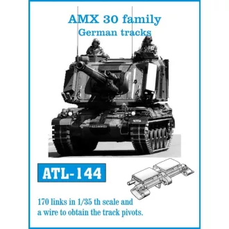 Friulmodel - AMX 30 family German tracks fém lánctalp