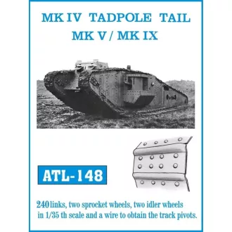 Friulmodel - MK IV TADPOLE TAIL MK V / MK IX fém lánctalp