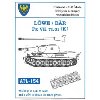 Friulmodel - LÖWE / BÄR fém lánctalp