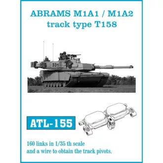   Friulmodel - ABRAMS M1A1 / M1A2 track type T158 fém lánctalp