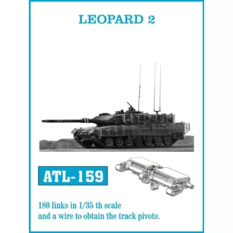 Friulmodel - LEOPARD 2 / Strv 103C fém lánctalp