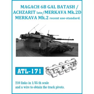   Friulmodel - GAL BATASH ACHZARIT LATE / MERKAVA Mk.3D fém lánctalp