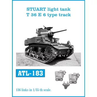   Friulmodel - STUART light tank T 36 E 6 type track fém lánctalp