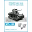 Friulmodel - STUART light tank T 36 E 6 type track fém lánctalp