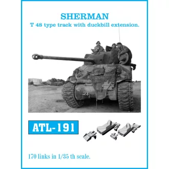   Friulmodel - SHERMAN T-48 type track with duckbill extension fém lánctalp