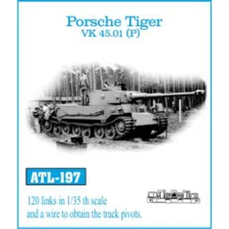 Friulmodel - Porsche Tiger VK45.01, 120 links fém lánctalp