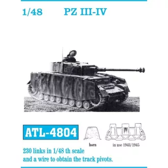 Friulmodel - PZ III - IV 1943/1945 fém lánctalp