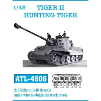 Friulmodel - Tiger II Hunting fém lánctalp