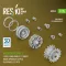 ResKit Merkava Mk.3 steel road wheels (12 pairs), track sprockets (2 pcs), idler wheels (2 pcs) for Meng/HobbyBoss kit (3D Printed)