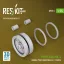ResKit Merkava Mk.4 rubber-tyred road wheels (12 pairs) (3D Printed) for Meng / Hobby Boss