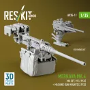 ResKit Merkava Mk.4 MG set, V.1 (2 pcs) + Machine gun mounts (2 pcs) (3D Printed) for Meng