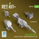 ResKit Merkava Mk.4 MG set, V.3 (2 pcs) + Machine gun mounts (2 pcs) (3D Printed) for Meng