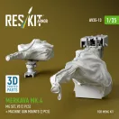 ResKit Merkava Mk.4 MG set, V.3 (2 pcs) + Machine gun mounts (2 pcs) (3D Printed) for Meng