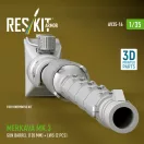 ResKit Merkava Mk.3 gun barrel (120 mm) + LWS (2 pcs) for HobbyBoss Kit (3D Printed)