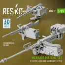 ResKit Merkava Mk.3 MG set, V1 (3 pcs) + machine gun mounts (3 pcs) for Meng/HobbyBoss kit (3D Printed)