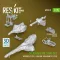 ResKit Merkava Mk.3 MG set wcover (3 pcs) + machine gun mounts (3 pcs) for Meng/HobbyBoss kit (3D Printed)